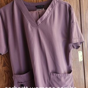 (3) Sets Of Carhartt Women's Scrub Top And Pants